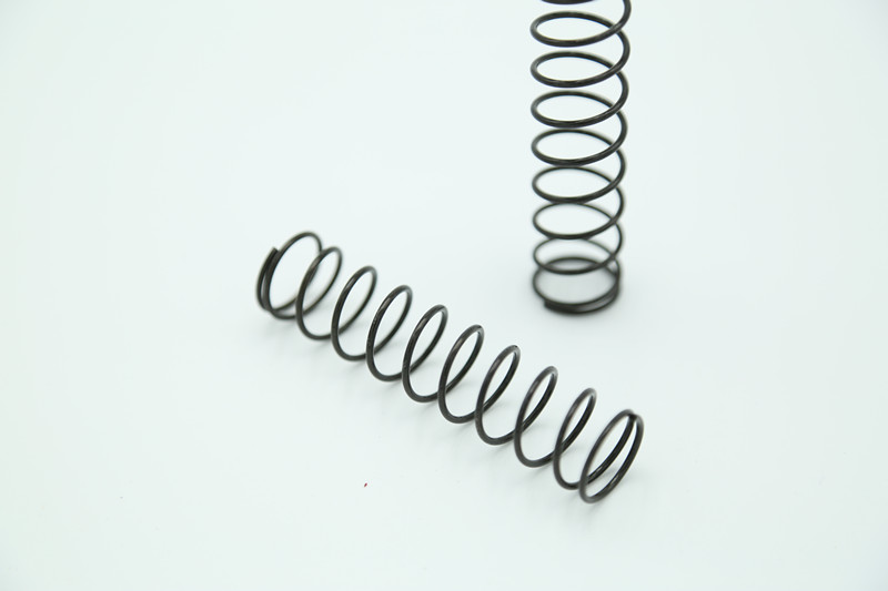 Customized Carbon Steel Black Coating Right and Left Grinding Small Compression Spring
